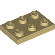 Lego destička 2x3, béžová (30215, 302105, 4118790)